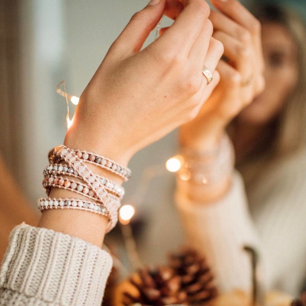 Pink & Mixed Marble on Light Wrap